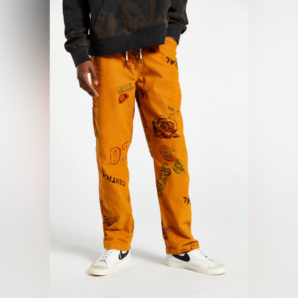 Bdg Y2K Doodle Corduroy Painter Pants Size M - Urban Outfitters
